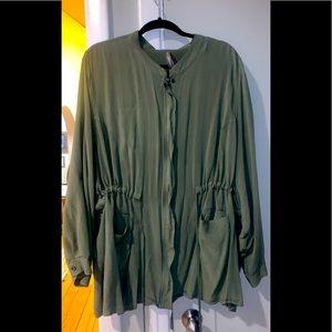 Plus Size Tie Waist Ultra Light Jacket/Cardigan